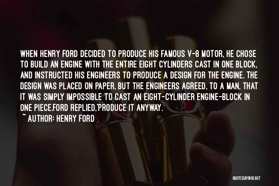 Cylinder Quotes By Henry Ford