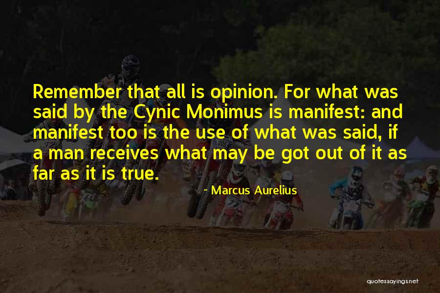 Cynic Quotes By Marcus Aurelius