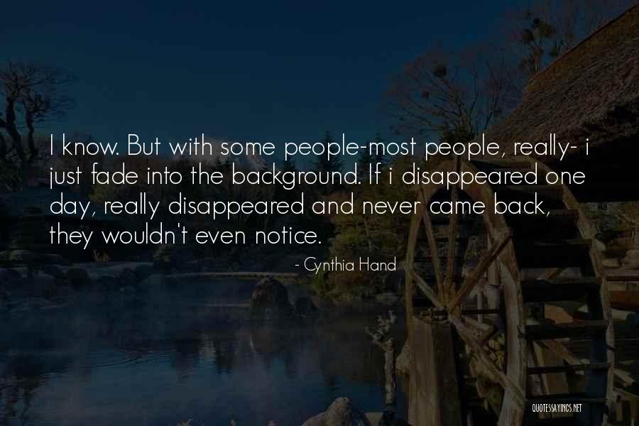 Cynthia Quotes By Cynthia Hand