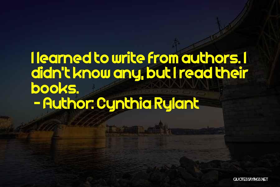Cynthia Rylant Quotes 2173443