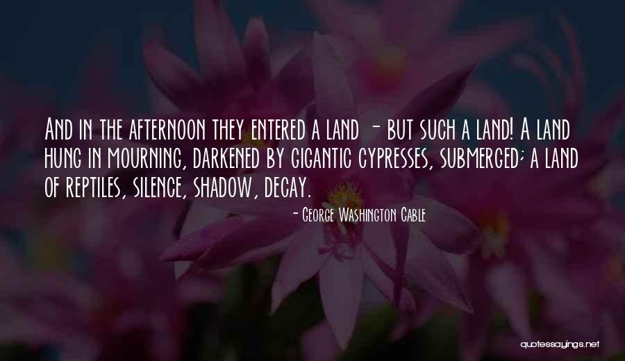 Cypresses Quotes By George Washington Cable Cypresses Quotes By George Washington Cable