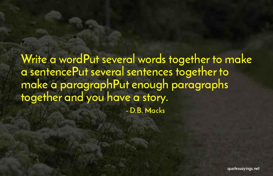 D.B. Macks Quotes 1289807 D.B. Macks Quotes 1289807