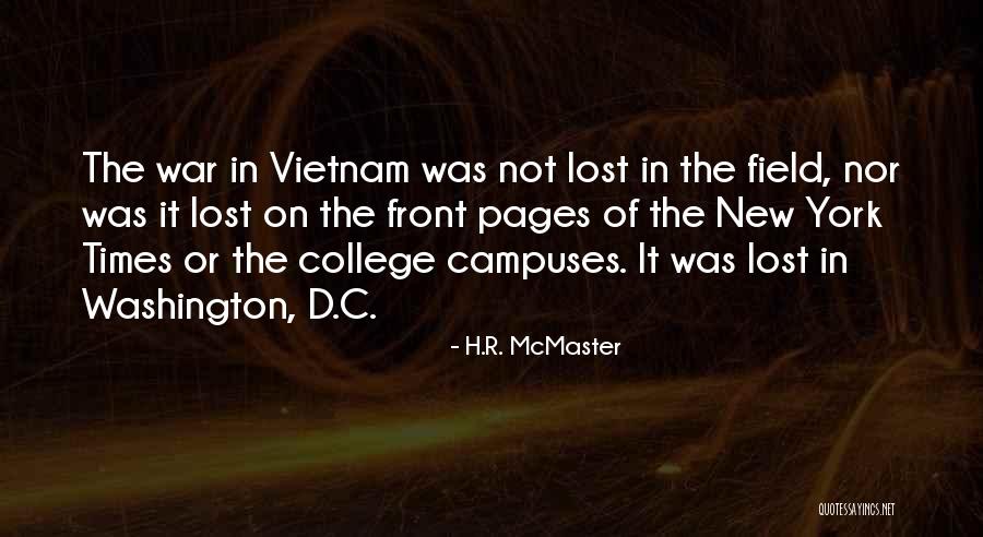 D.c Quotes By H.R. McMaster