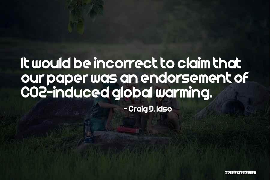 D D Incorrect Quotes By Craig D. Idso D D Incorrect Quotes By Craig D. Idso
