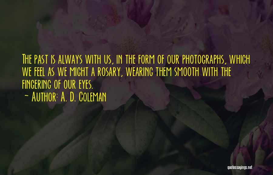 D Past Quotes By A. D. Coleman