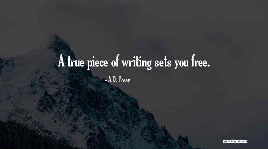 D Posey Quotes By A.D. Posey