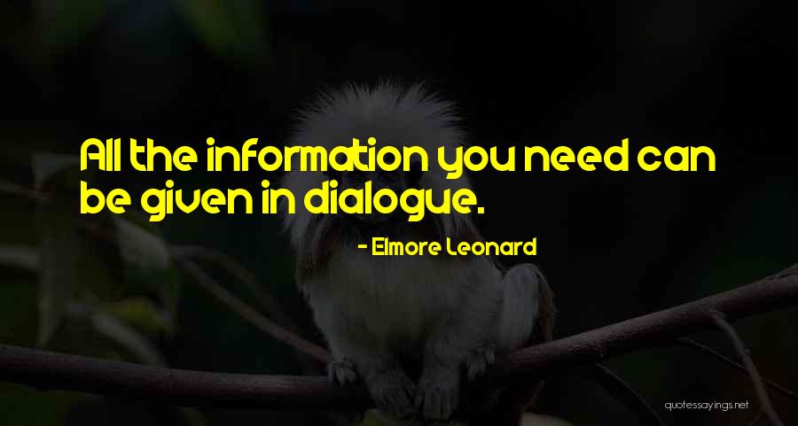 Dacron Patch Quotes By Elmore Leonard