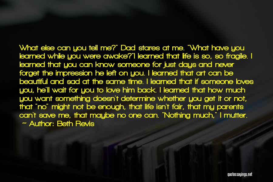 Dad You Left Me Quotes By Beth Revis