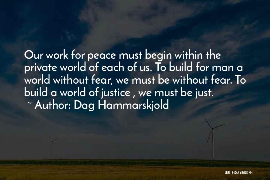 Dag Hammarskjold Peace Quotes By Dag Hammarskjold