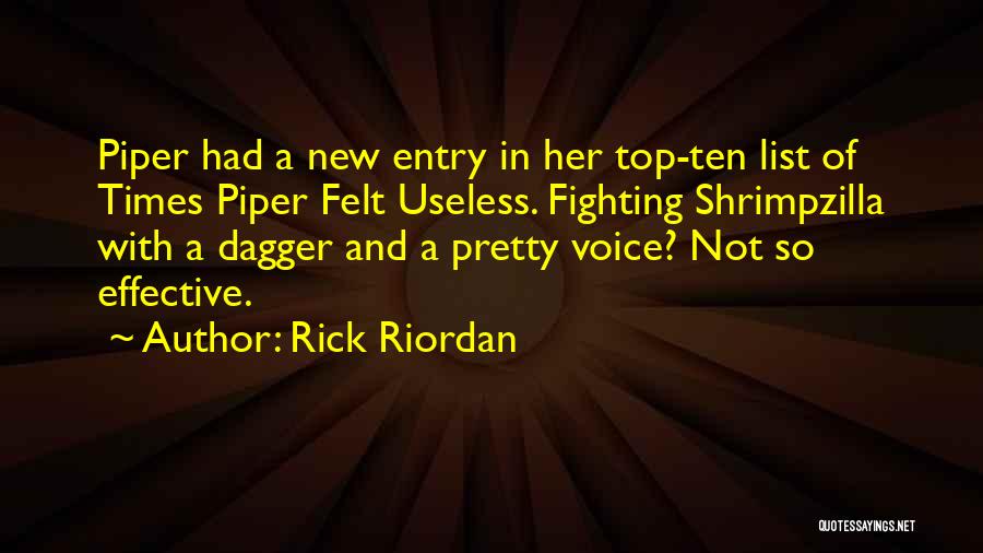 Dagger Quotes By Rick Riordan