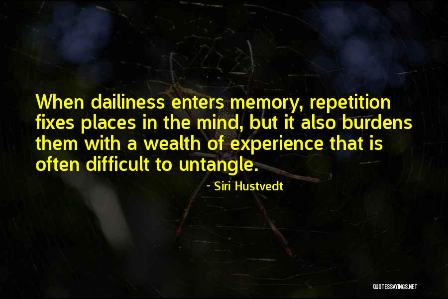 Dailiness Quotes By Siri Hustvedt Dailiness Quotes By Siri Hustvedt