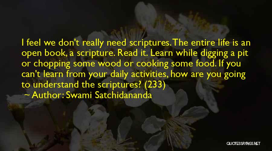 Daily Activities Quotes By Swami Satchidananda