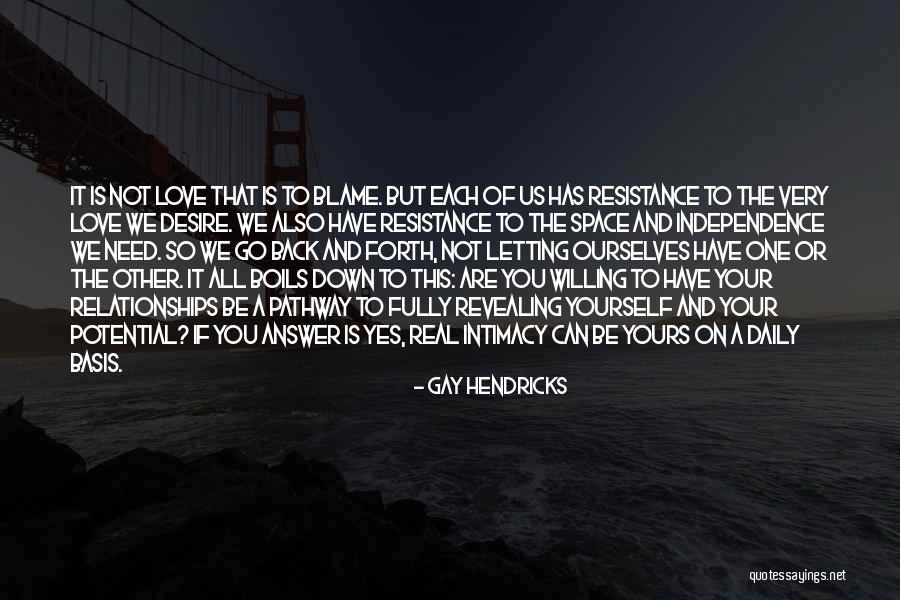 Daily Basis Quotes By Gay Hendricks