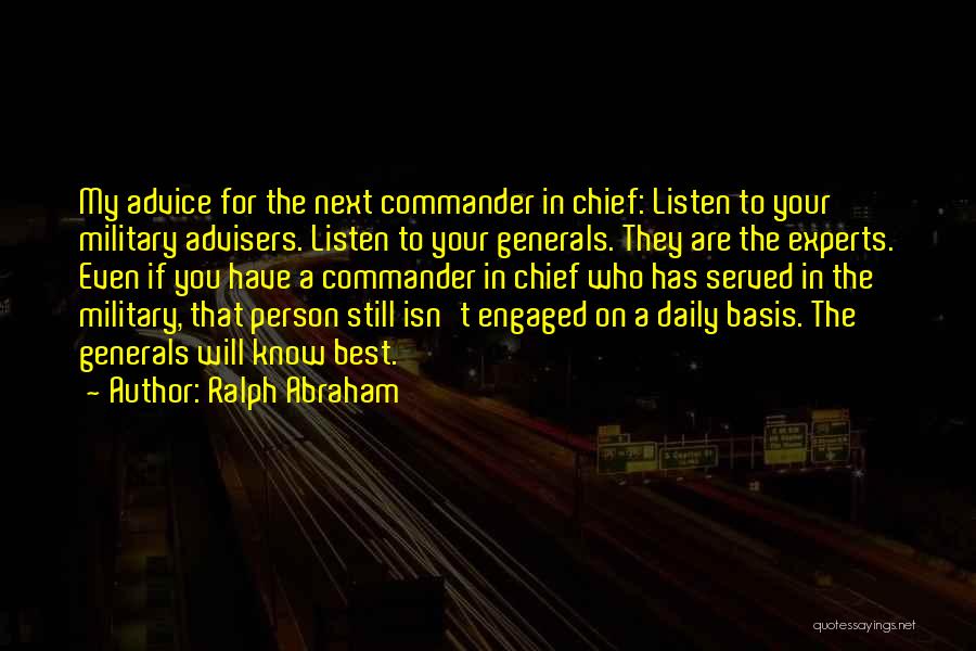 Daily Basis Quotes By Ralph Abraham