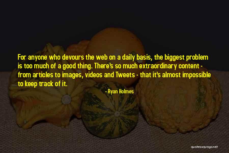 Daily Basis Quotes By Ryan Holmes