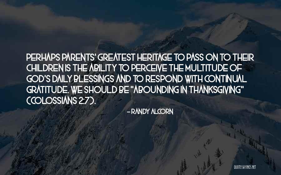 Daily Blessings Quotes By Randy Alcorn