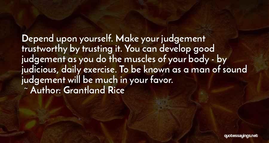 Daily Exercise Quotes By Grantland Rice