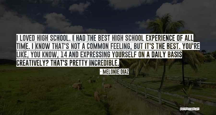 Daily Experience Quotes By Melonie Diaz Daily Experience Quotes By Melonie Diaz