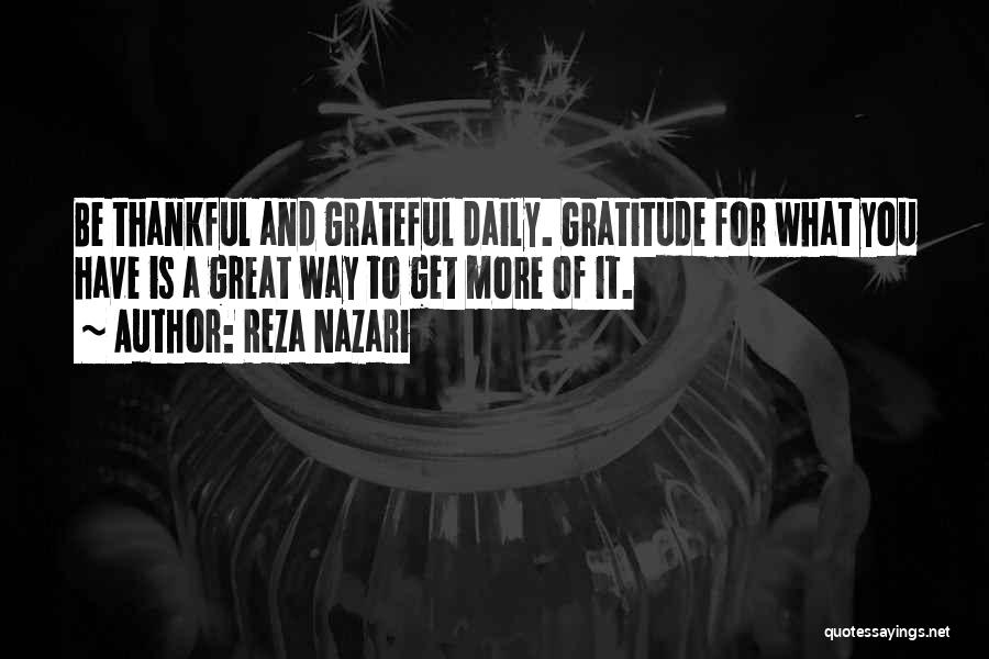 Daily Gratitude Quotes By Reza Nazari