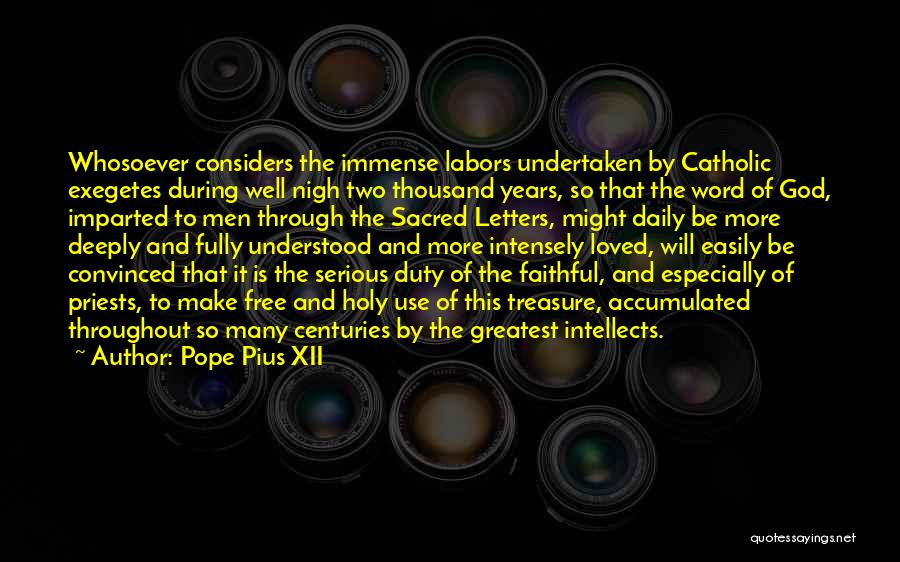 Daily Holy Quotes By Pope Pius XII