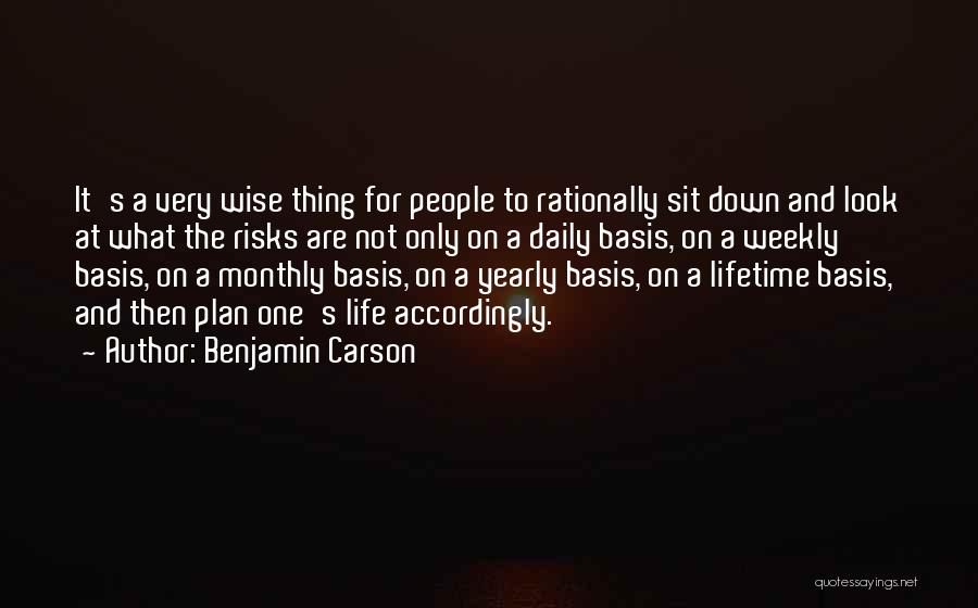 Daily Plan Quotes By Benjamin Carson