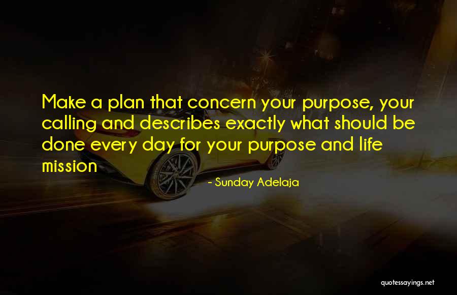 Daily Plan Quotes By Sunday Adelaja