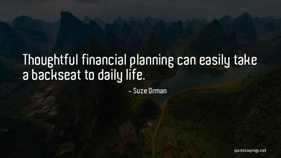 Daily Planning Quotes By Suze Orman