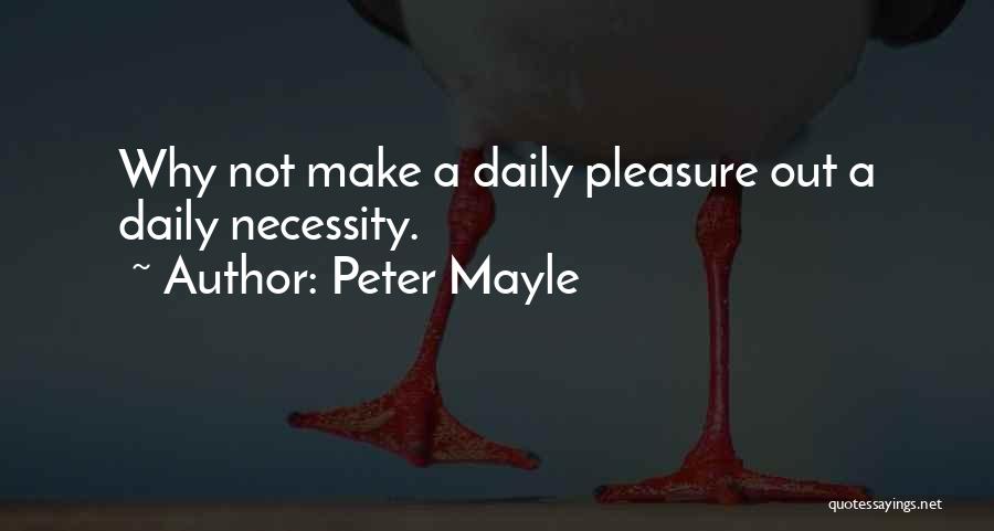 Daily Positive Quotes By Peter Mayle