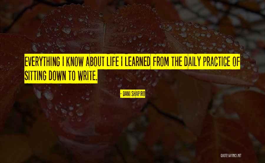 Daily Practice Quotes By Dani Shapiro Daily Practice Quotes By Dani Shapiro