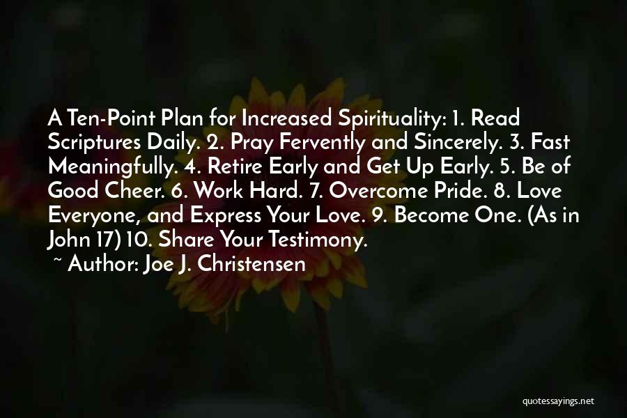 Daily Scriptures Quotes By Joe J. Christensen
