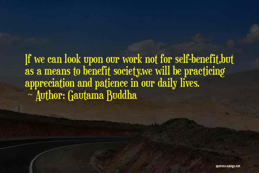 Daily Work Quotes By Gautama Buddha