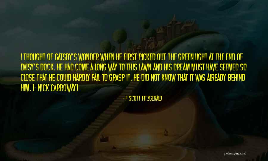 Daisy's Green Light Quotes By F Scott Fitzgerald