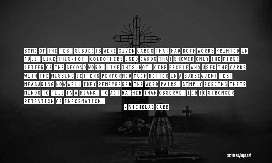 Dalborgmarka Quotes By Nicholas Carr Dalborgmarka Quotes By Nicholas Carr