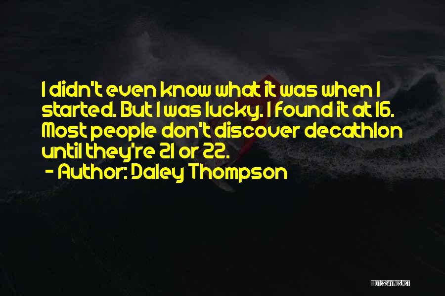 Daley Quotes By Daley Thompson