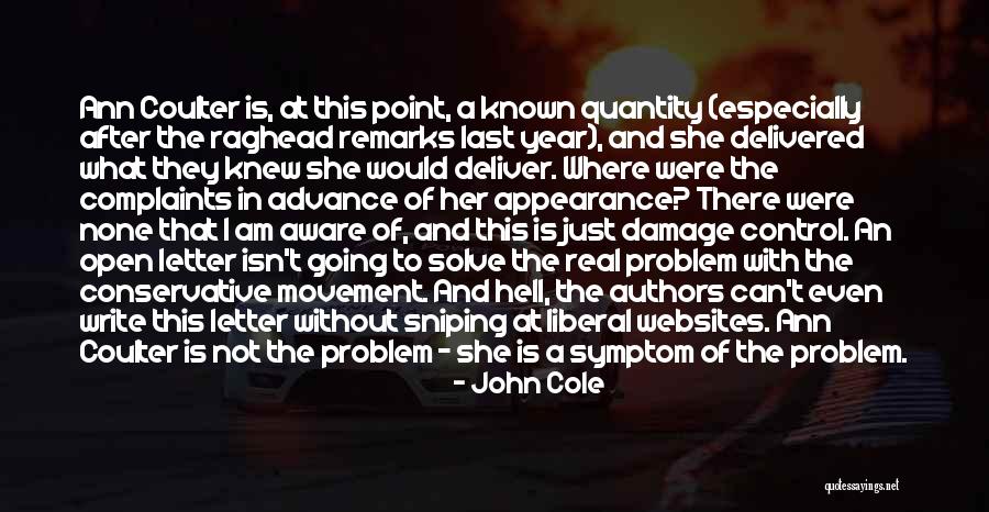 Damage Control Quotes By John Cole