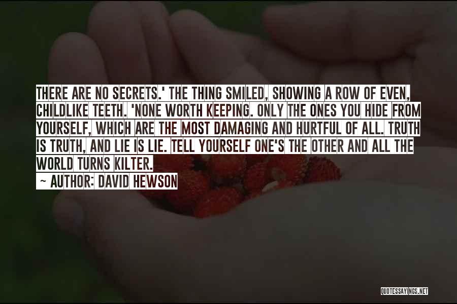 Damaging Secrets Quotes By David Hewson