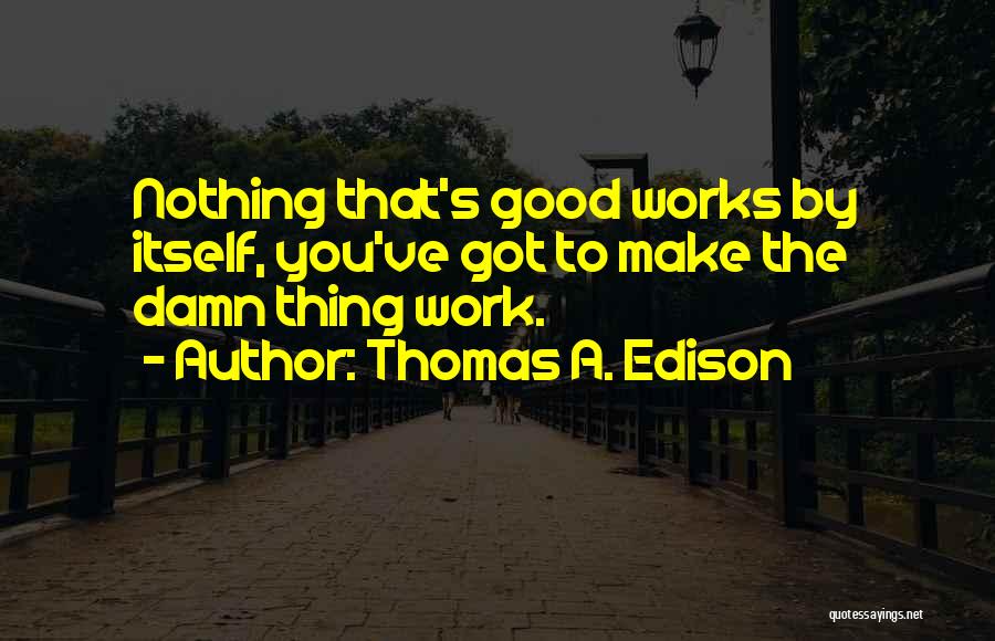 Damn Things Quotes By Thomas A. Edison
