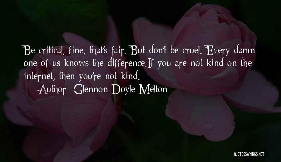 Damn You Fine Quotes By Glennon Doyle Melton