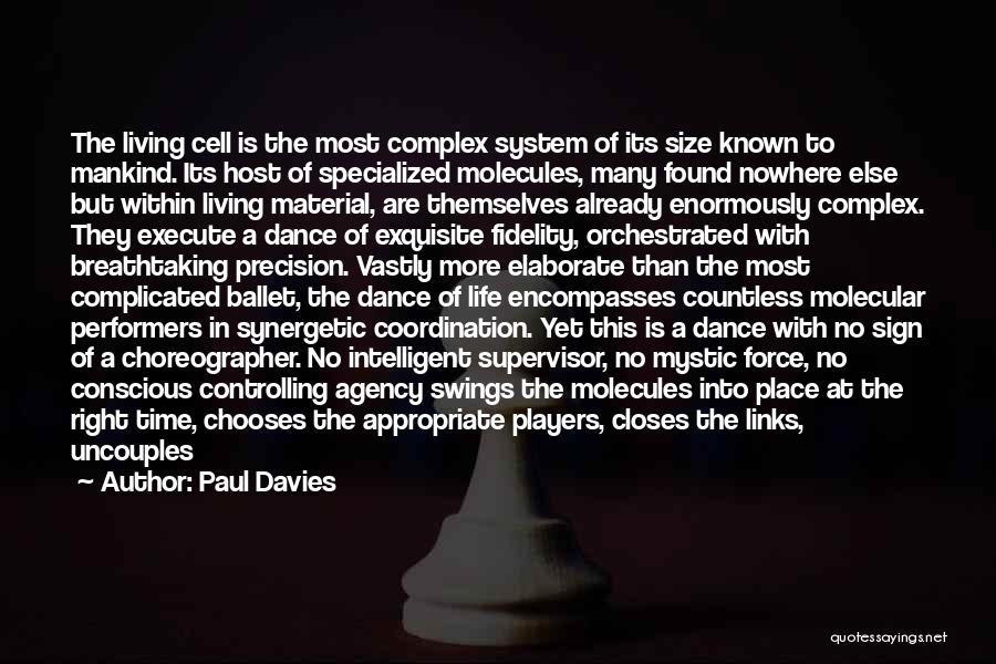 Dance Choreographer Quotes By Paul Davies