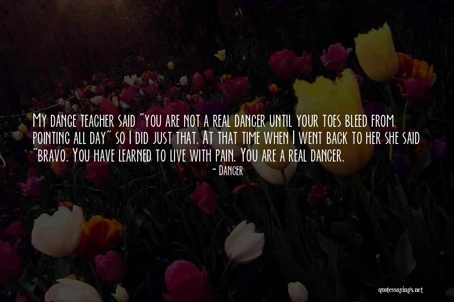 Dance Pain Quotes By Dancer Dance Pain Quotes By Dancer