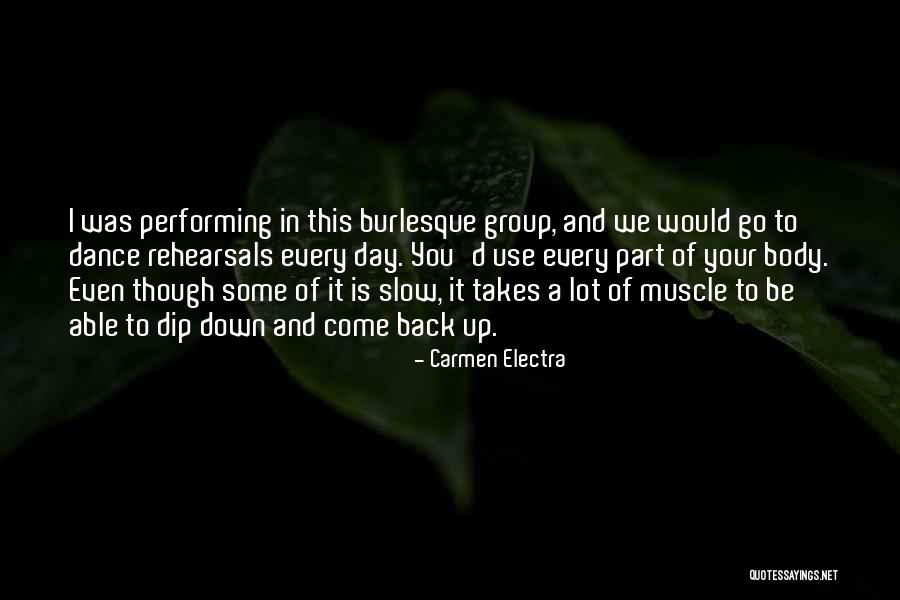 Dance Quotes By Carmen Electra