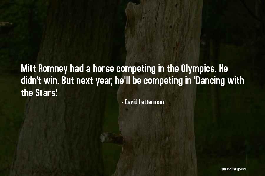 Dancing Funny Quotes By David Letterman