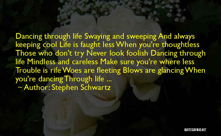 Dancing Through Life Quotes By Stephen Schwartz