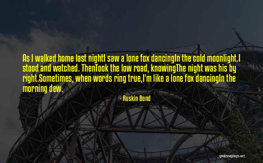 Dancing Under The Moonlight Quotes By Ruskin Bond Dancing Under The Moonlight Quotes By Ruskin Bond