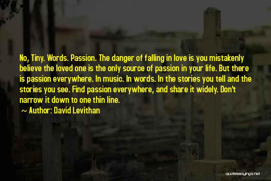 Danger Of Falling In Love Quotes By David Levithan