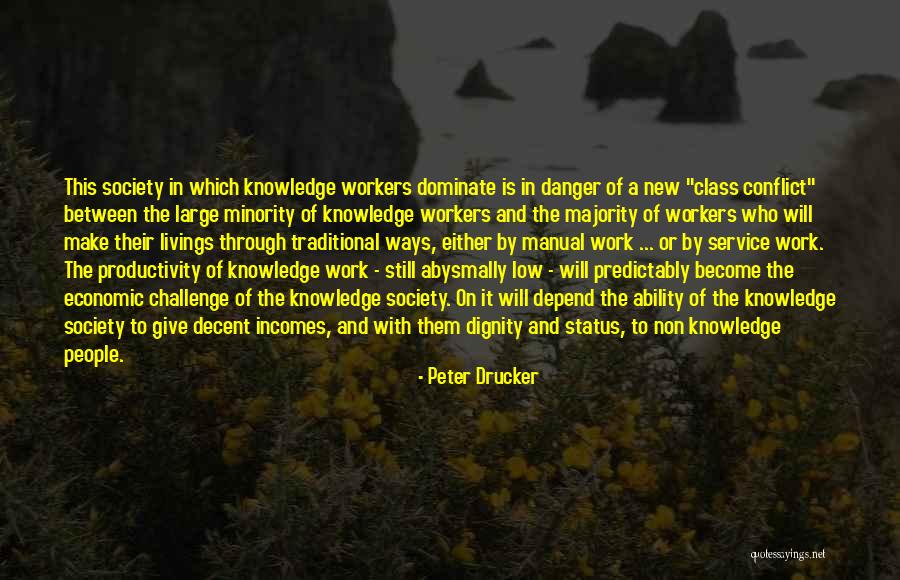 Danger Of Knowledge Quotes By Peter Drucker