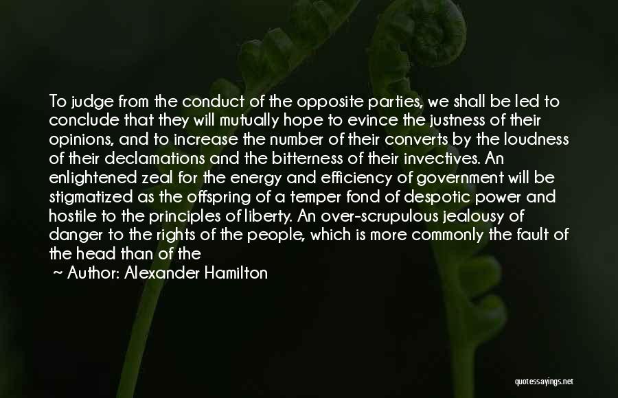 Danger Of Power Quotes By Alexander Hamilton