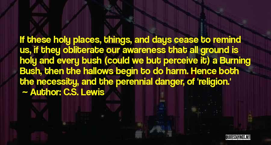 Danger Of Religion Quotes By C.S. Lewis