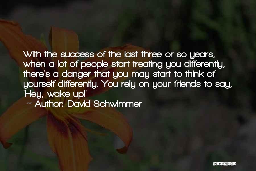 Danger Of Success Quotes By David Schwimmer
