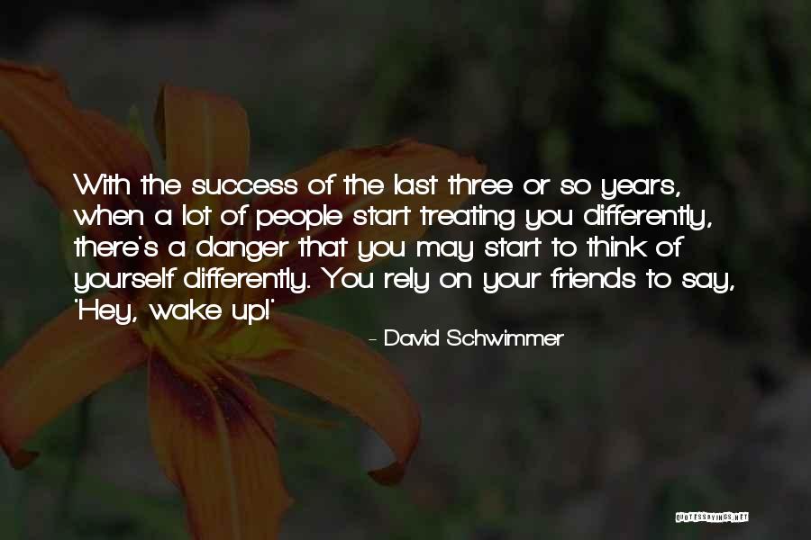 Danger Of Success Quotes By David Schwimmer